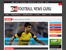 Tablet Screenshot of footballnewsguru.com